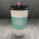 Ly cà phê giấy nóng tay áo 12oz Logo tùy chỉnh Đồ uống Trà Boba Eco Thân thiện