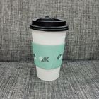 Cà phê giấy cốc tay áo Logo tùy chỉnh với thực phẩm giấy kraft gấp