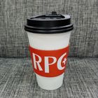 Cà phê giấy cốc tay áo Logo tùy chỉnh với thực phẩm giấy kraft gấp
