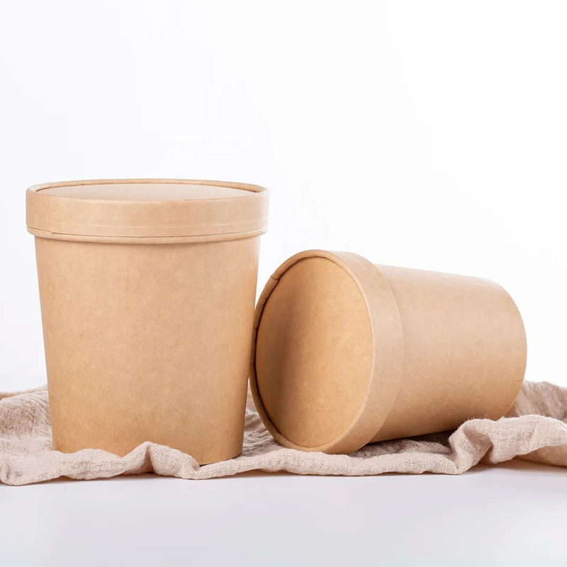 32 Oz giấy phục vụ ăn uống mang theo hộp cho thực phẩm lạnh hoặc nóng