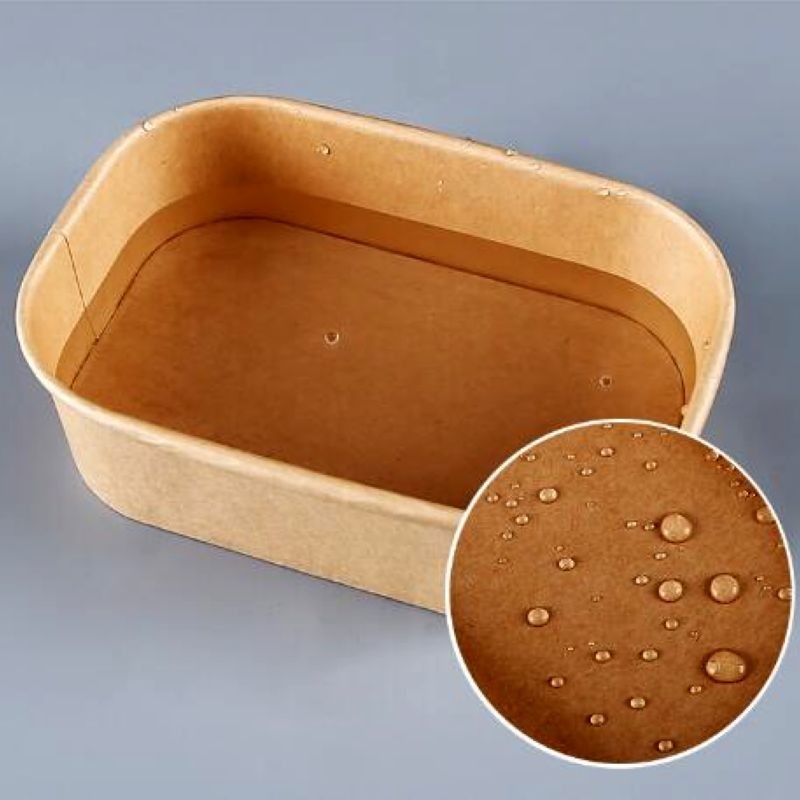 50pc chống rò rỉ hình chữ nhật hộp đồ ăn uống thân thiện với môi trường 32 oz Capacity (Customized Logo)