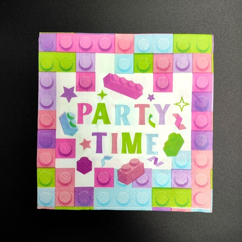 Printed Napkins 25*25cm, Premium Disposable Restaurant Napkins for Cross-Border Holidays, Parties, and Gatherings