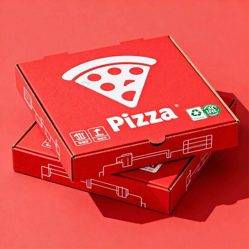 Hộp Pizza - Hộp đựng bánh pizza Kraft dùng một lần 7, 8, 9, 10, 12 inch, Hộp đựng bánh pizza bằng giấy nhôm