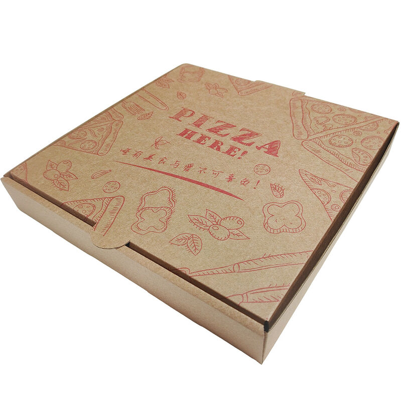 Hộp Pizza - Hộp đựng bánh pizza Kraft dùng một lần 7, 8, 9, 10, 12 inch, Hộp đựng bánh pizza bằng giấy nhôm