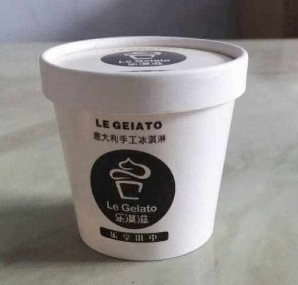 Cốc kem dùng một lần với nắp in tùy chỉnh PP / giấy hộp đựng món tráng miệng đông lạnh cho gelato, sữa chua & TakeawayCốc kem dùng một lần với nắp in tùy chỉnh PP / giấy món tráng miệng đông lạnh Con