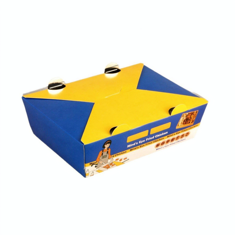 Hộp gà tự bung thương mại – Hộp đựng thức ăn mang đi chống dầu mỡ cho gà rán, cánh gà, đùi gà & miếng cốt lết (Bán sỉ)