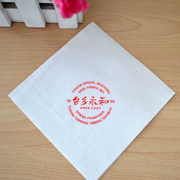 Khăn giấy ăn tối an toàn 25 * 25 Cm Nhà hàng Boba Tea Shop