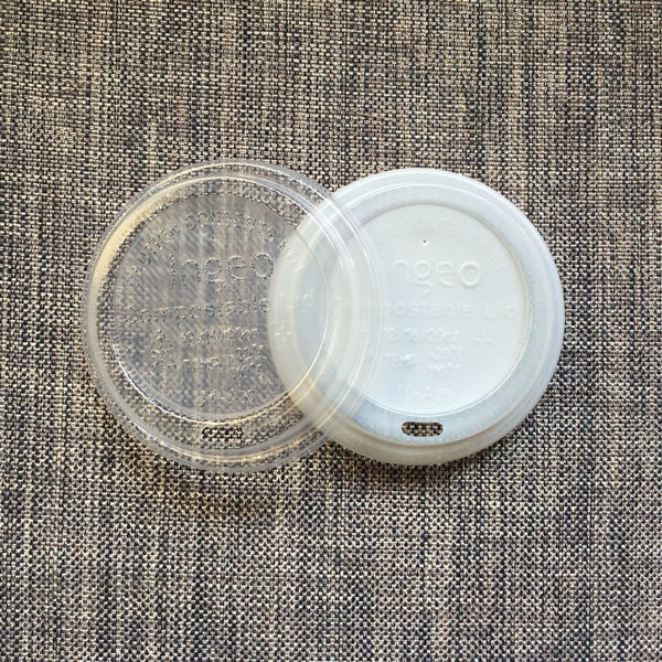 Pla Cốc có thể phân hủy sinh học, nắp cốc có thể tái sử dụng 80mm 90mm cho ly cà phê 8oz 12oz 16oz