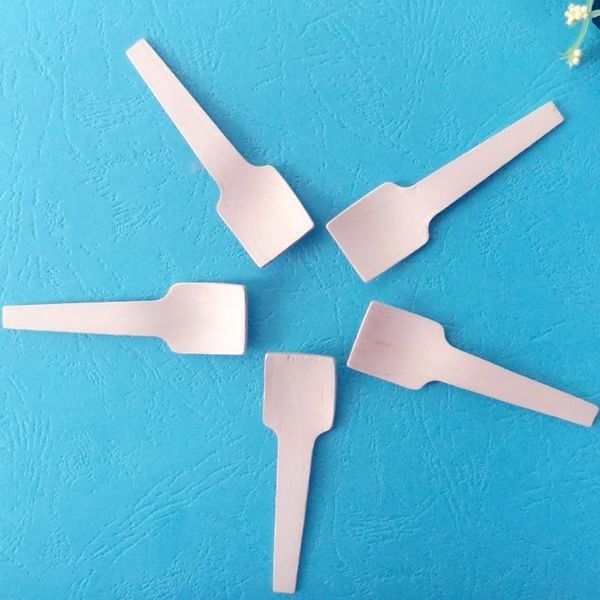 Nhà hàng Spoon Fork Knife Mini Wood Thìa cho Kem Đóng gói cá nhân