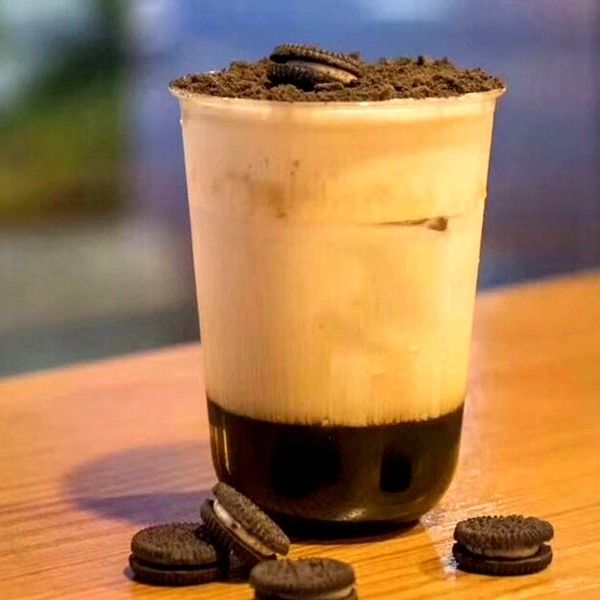 Cốc nhựa dùng một lần 500ml Cốc nhựa Boba hình chữ U có nắp đậy và ống hút