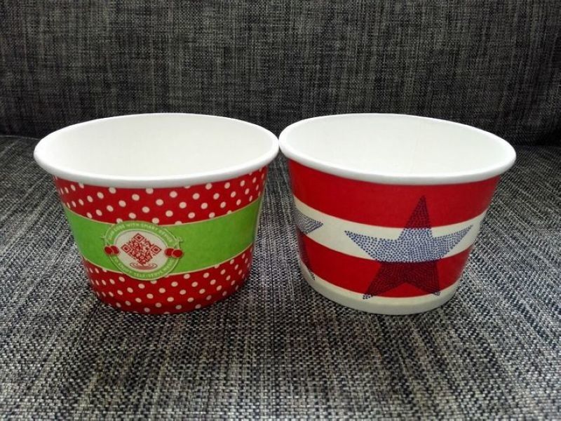 1oz đến 32oz Ly kem dùng một lần có nắp đậy, ly kem Sundae Cup