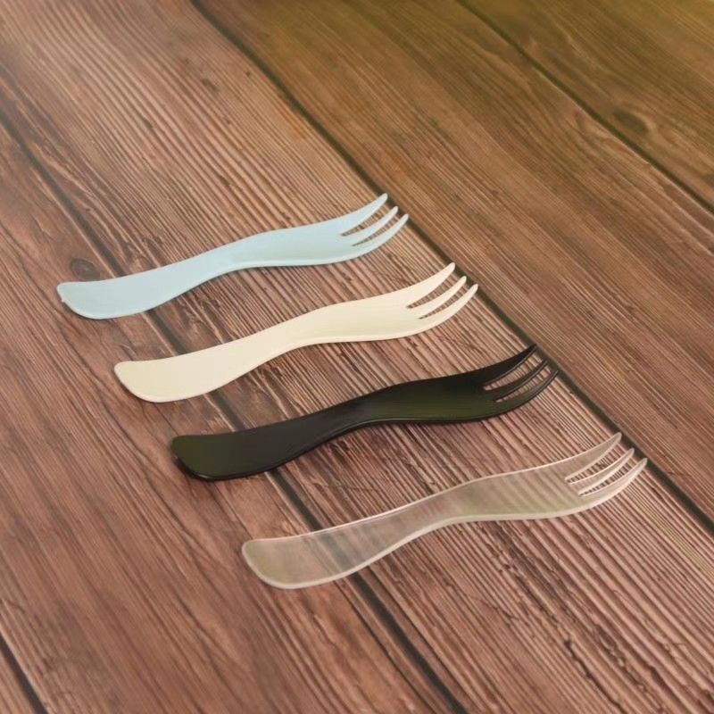 Ice Cream Spoon Fork Knife Nhựa Ice Cream Colors Thìa Vàng Đen