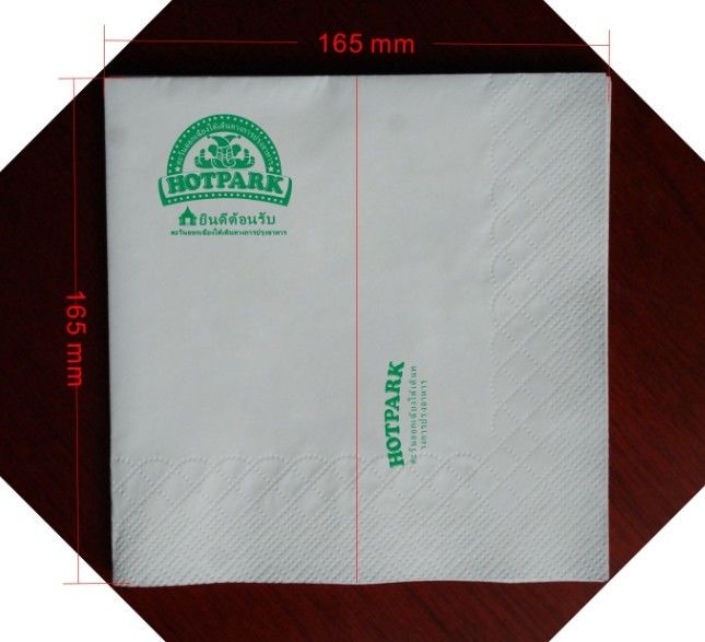 Khăn giấy cà phê với logo nhà hàng giấy 15-25 Gsm / M2 Bột giấy