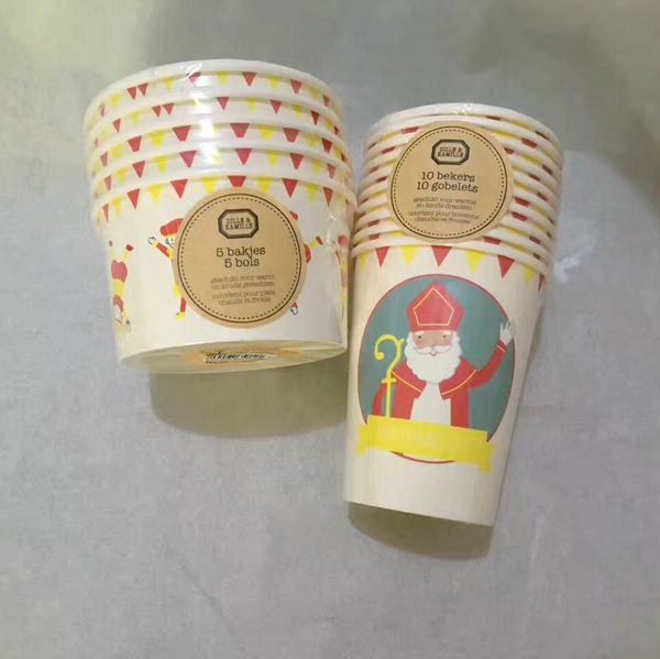 Tối đa 8 màu Full Volume 180-700ml Ice Cream Paper Cup với công nghệ tiên tiến