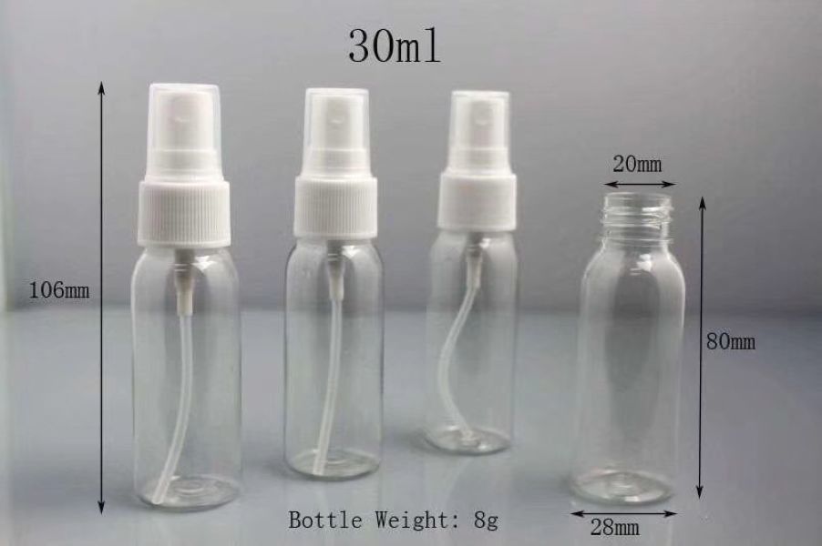 Chai nước xịt khoáng Pet, chai xịt phun sương mịn 30 Ml 50 Ml 100 Ml