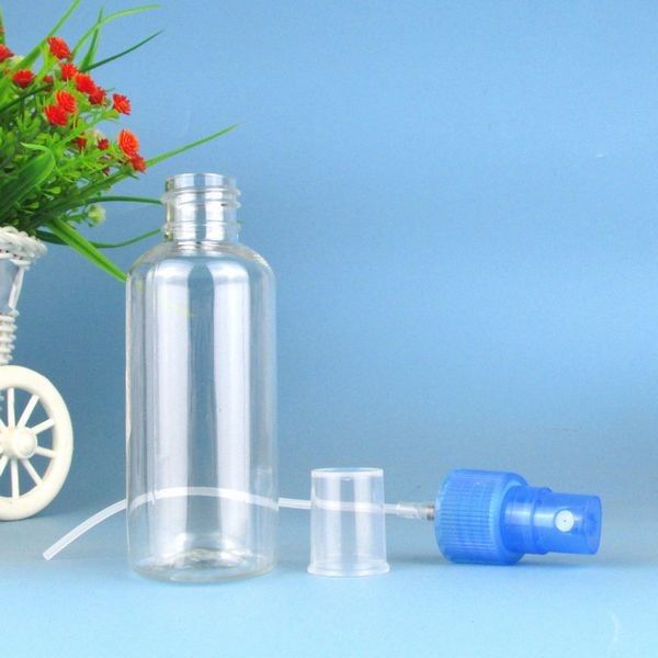 Bình xịt nhựa mini Pet, Chai phun sương nhỏ 30ml 60ml 100ml Gel làm sạch cồn