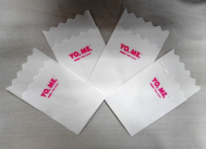 Boba Tea Shop Table Napkin Tissue, Tissue Dinner Napkin Virgin Pulp Full Color