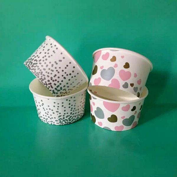250ml Volume Paper Ice Cream Cups 230g-380g Gsm lý tưởng để phục vụ kem ngon