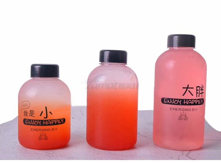 Cửa hàng tráng miệng Chai trà sữa vuông Lấy đi Chai 500ml cho Boba và nước trái cây