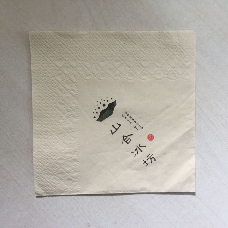 100% Biodegradable Plain 2 Ply sử dụng một lần giấy tissue / giấy nhỏ tissue khăn 33cm X 33cm